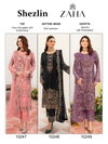 Shezlin By Zaha 10247 To 10249 Georgette Pakistani Suits Wholesale Shop In Surat